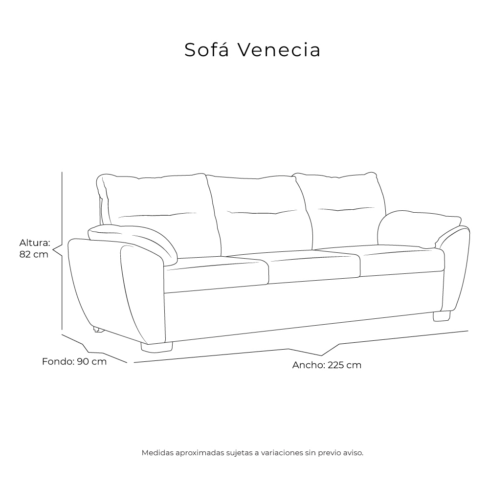 Foto 9 pulgar | Sala 3 Piezas (sofa, Love Y Sillon) Venecia Plata