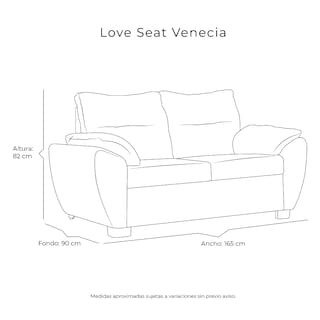 Foto 6 | Love Seat 2 Plazas Venecia Crema