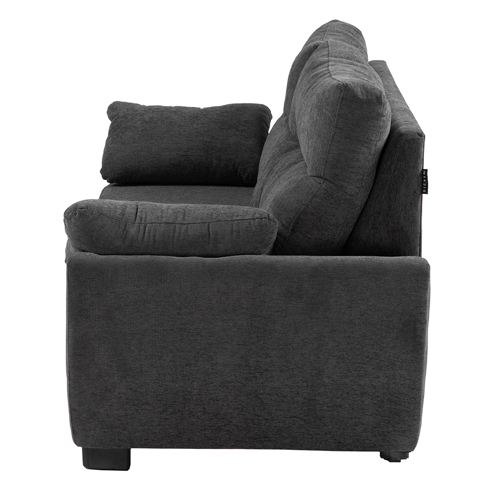 Foto 4 pulgar | Love Seat 2 Plazas Venecia Gris Oscuro