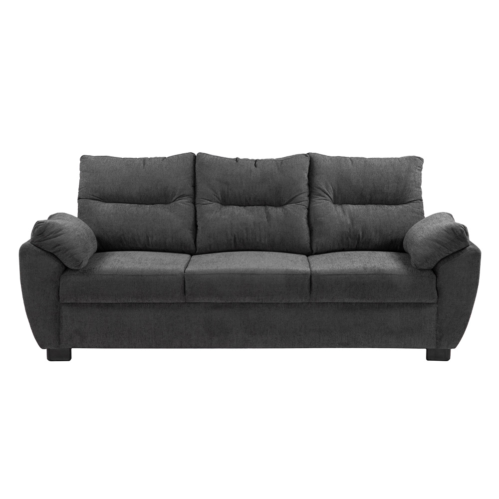 Foto 2 pulgar | Sofa 3 Plazas Venecia Gris Oscuro