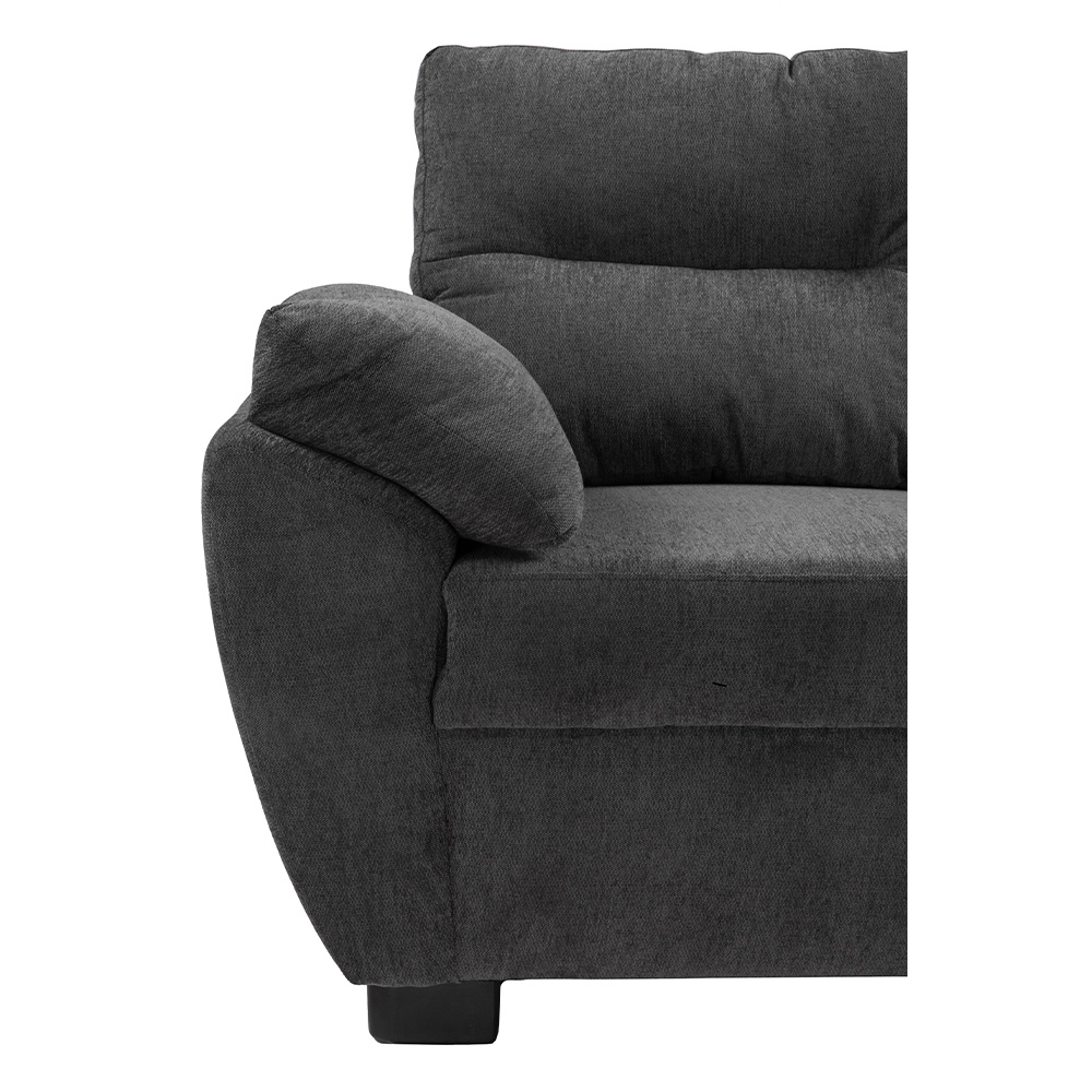 Foto 6 pulgar | Sofa 3 Plazas Venecia Gris Oscuro