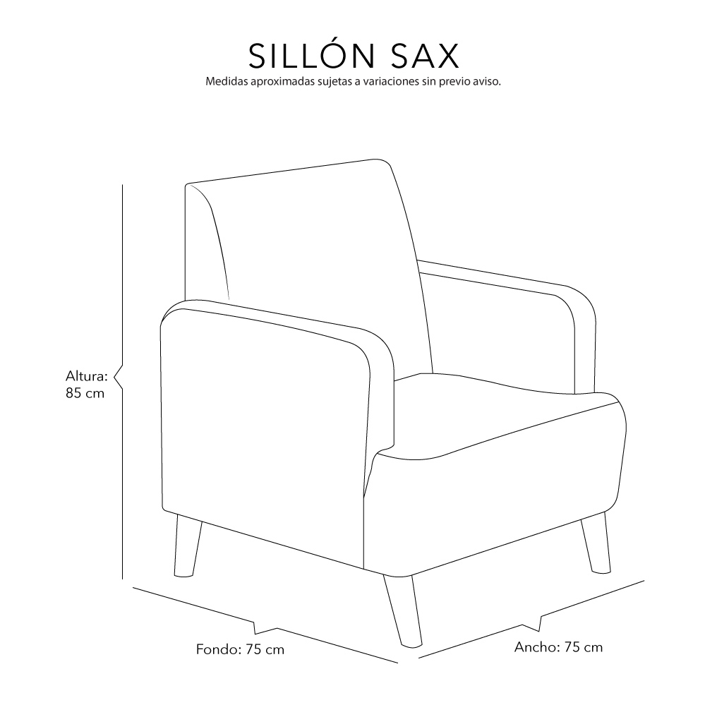 Foto 8 | Sillón Dicasa Sax Gris Oscuro