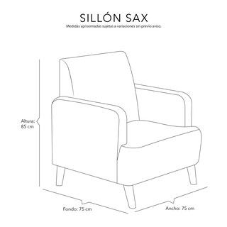 Foto 8 | Sillón Dicasa Sax Gris Oscuro