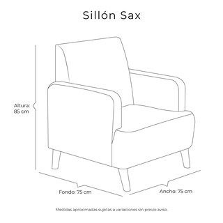 Foto 8 | Sillon Dicasa Sax Color Negro