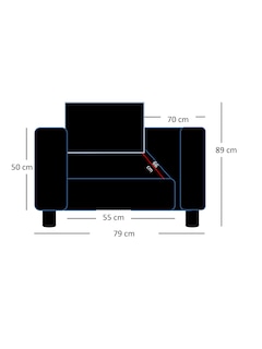 Foto 3 | Sillon Individual Fltblk