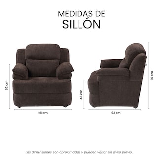 Foto 7 | Sillón Trinity Kendra Color Chocolate 1 Plaza