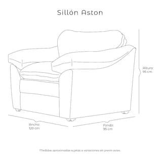 Foto 7 | Sillón Dicasa Aston Color Azul 1 Plaza