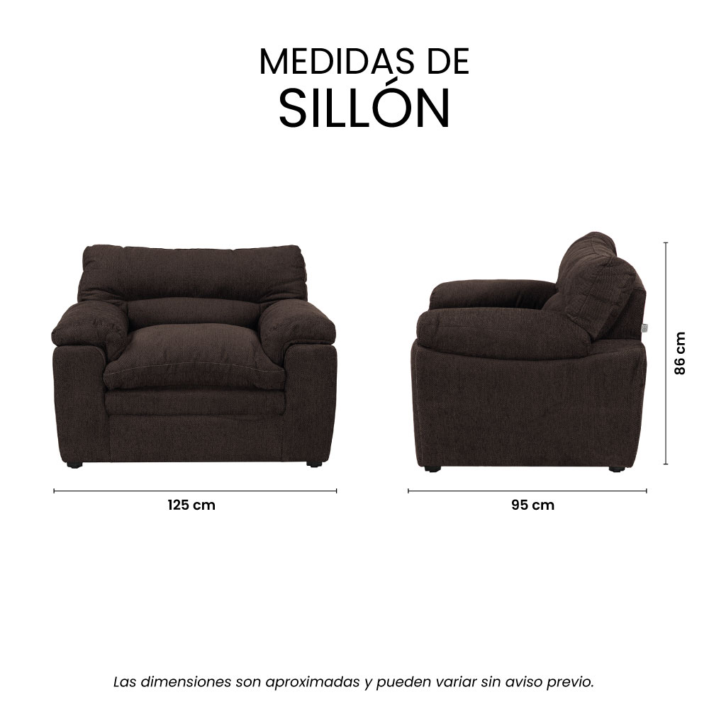Foto 8 pulgar | Sillón Trinity Cosmo Color Chocolate 1 Plaza