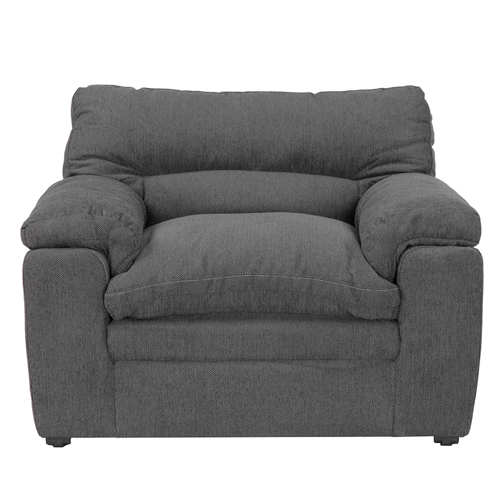 Sillón Trinity Cosmo Color Gris Oxford 1 Plaza