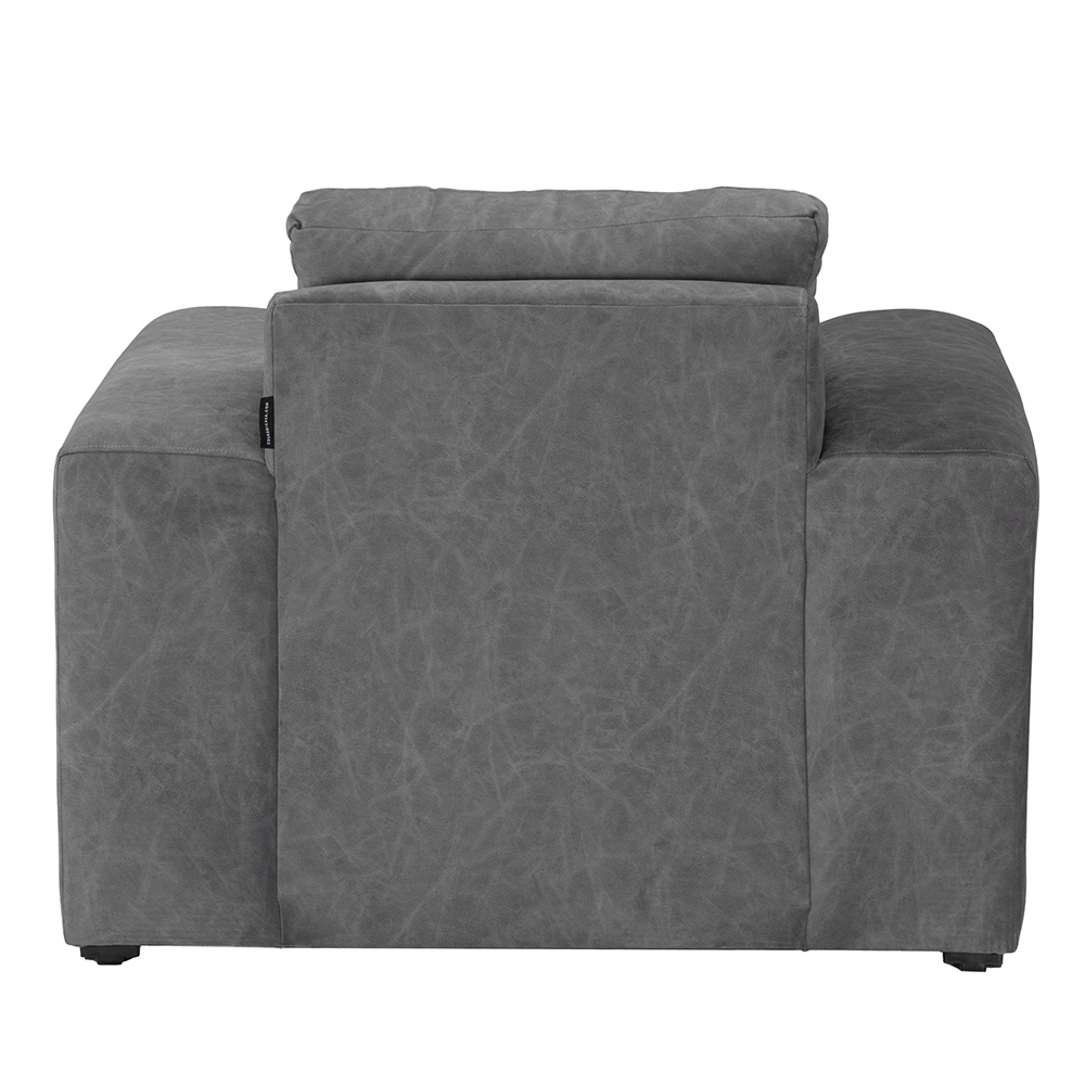 Foto 5 pulgar | Sillon Chelsea Storm Gris Oscuro