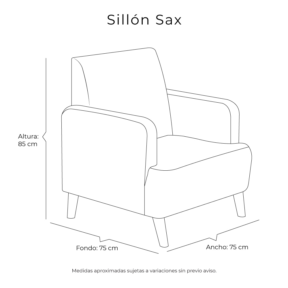 Foto 8 | Sillón Dicasa Sax Contemporáneo