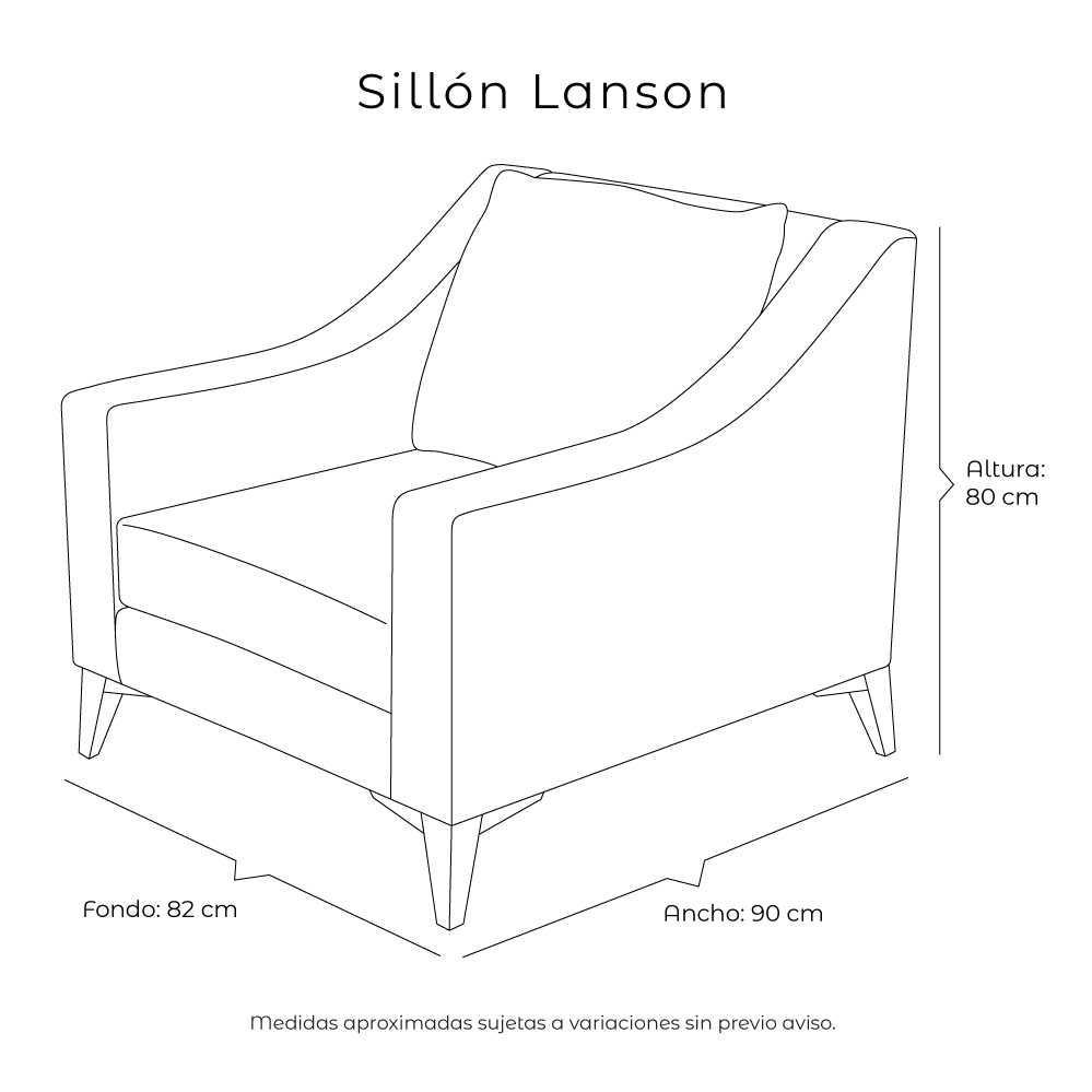 Foto 9 pulgar | Sillón Individual Dicasa Lanson