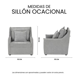 Foto 8 | Sillón Ocasional Trinity Dako Color Gris