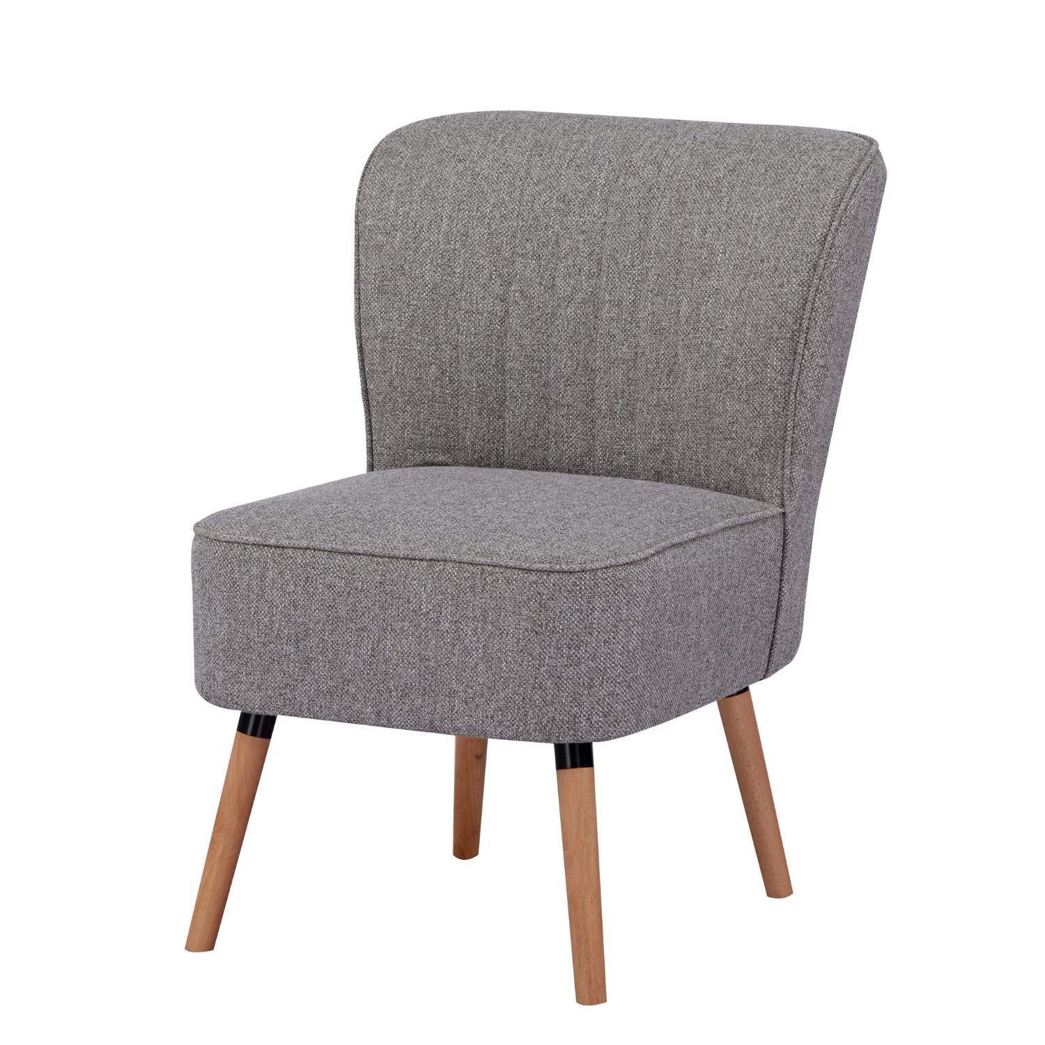 Sillón Individual Relan Olena Tapizado Gris