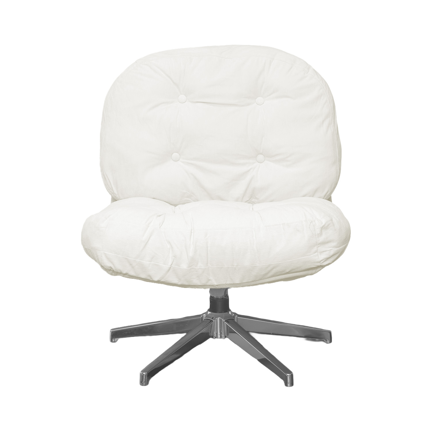 Foto 3 pulgar | Sillón Oasis Decorativo De Sala En Terciopelo Beige Con Patas Metálicas
