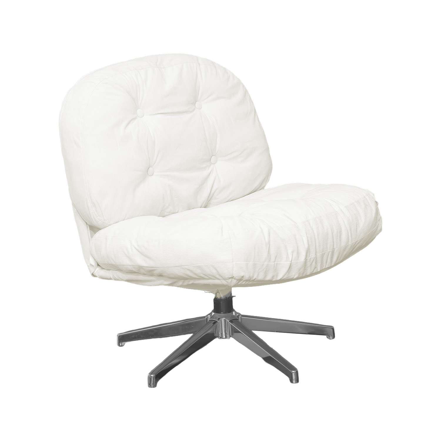 Foto 7 pulgar | Sillón Oasis Decorativo De Sala En Terciopelo Beige Con Patas Metálicas
