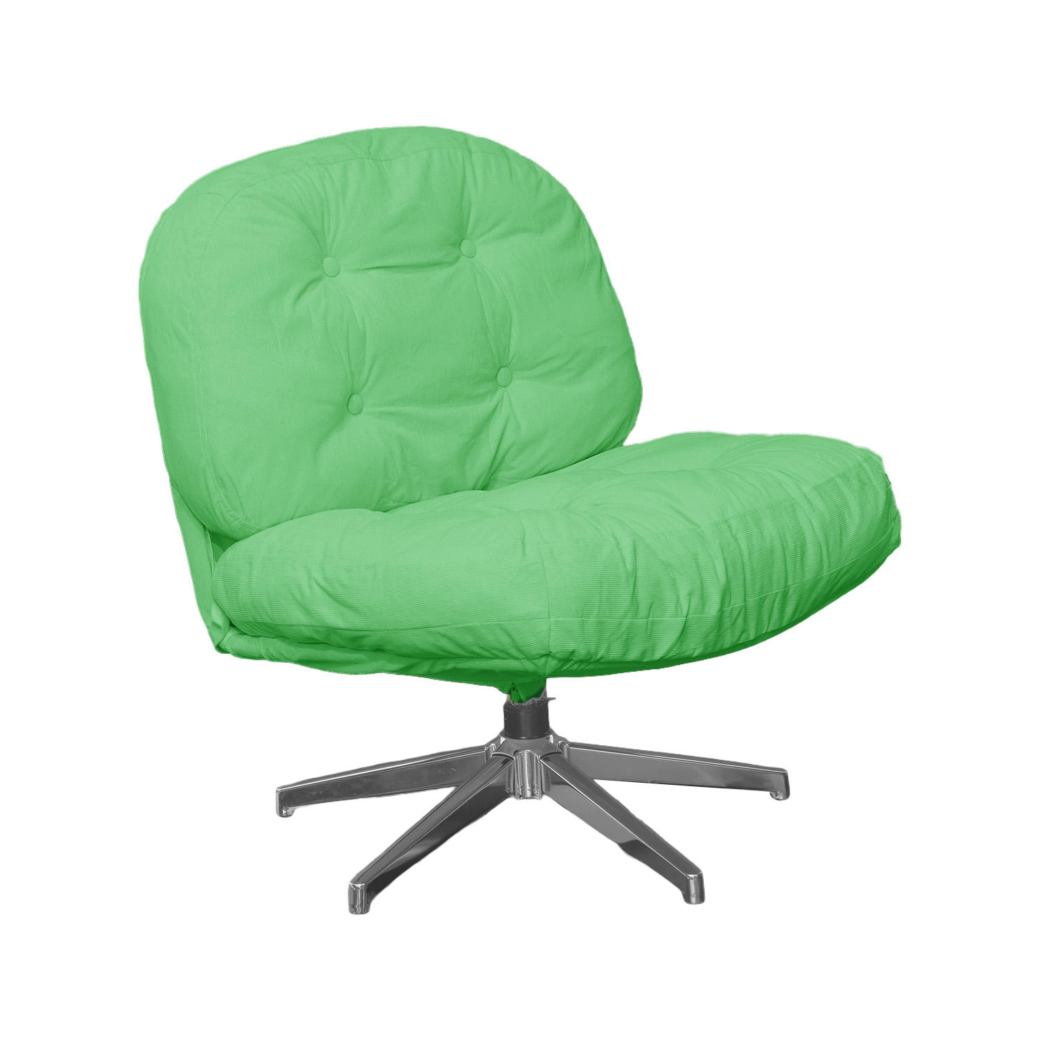 Foto 3 pulgar | Sillón Oasis Decorativo De Sala En Terciopelo Verde Con Patas Metálicas