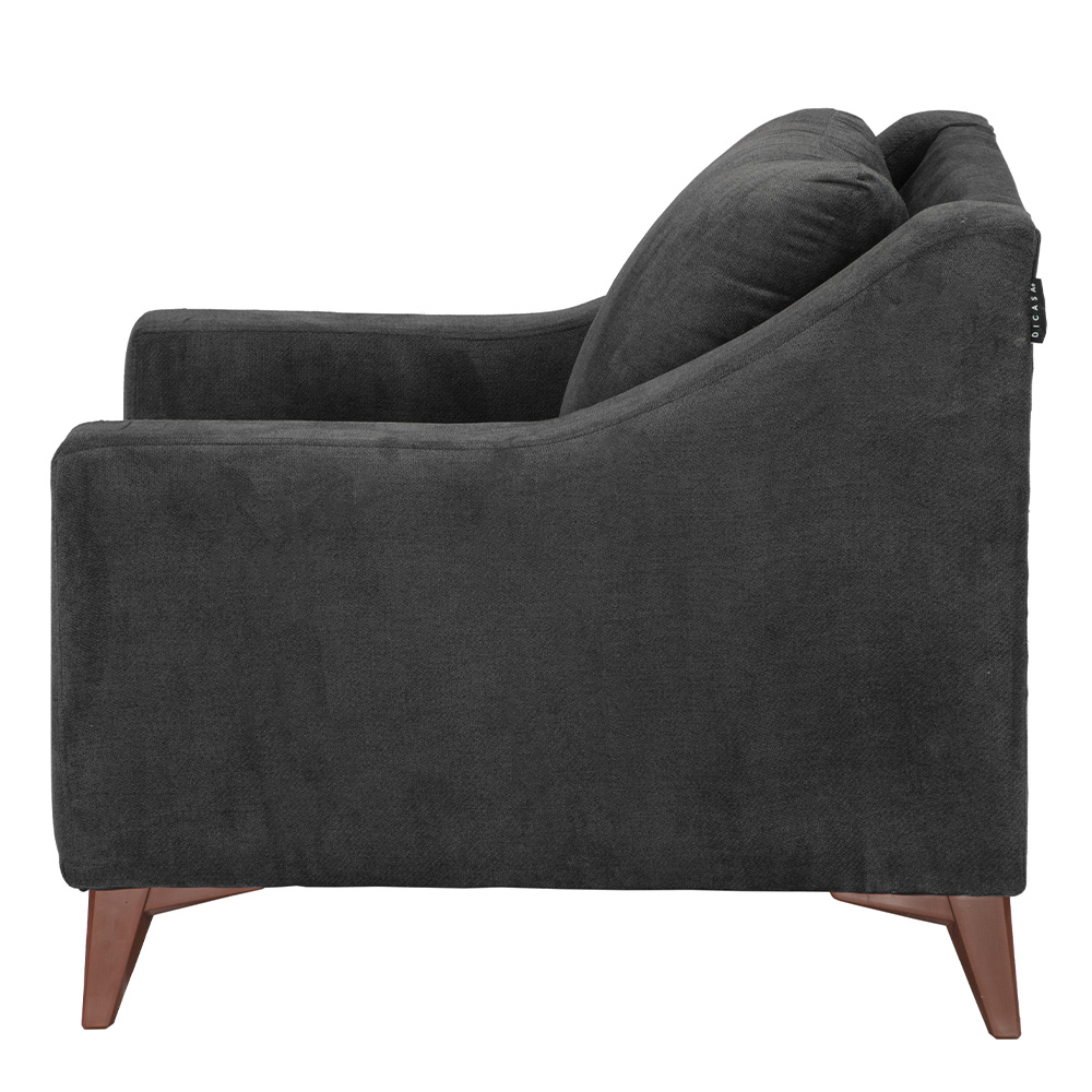 Foto 6 pulgar | Sillón Dicasa Lanson Gris Carbón Único