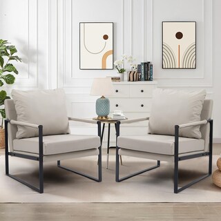 Foto 5 | Sillon Moderno Silla Individual Con Cojín Sillon Gris Gomyhome