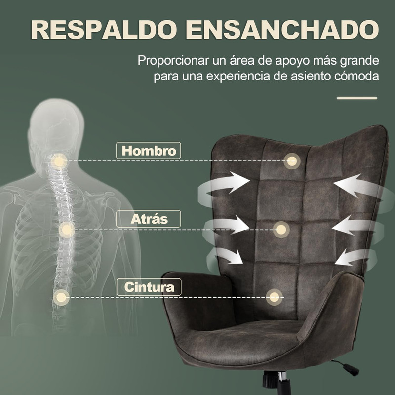 Foto 7 pulgar | Sillón Individual Con Brazo Sillón Ejecutiva Ergonómica Gomyhome