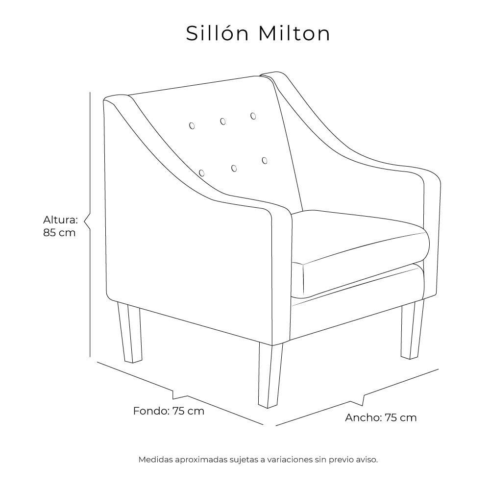 Foto 9 pulgar | Sillón Dicasa Milton Color Crema