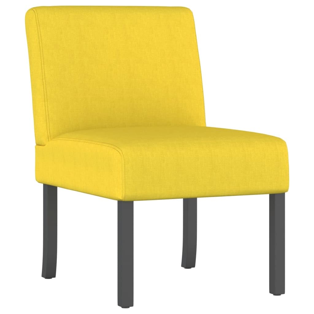 Sillón Vidaxl  Moderno Tapizado En Tela De Color Amarillo Claro - Venta Internacional.