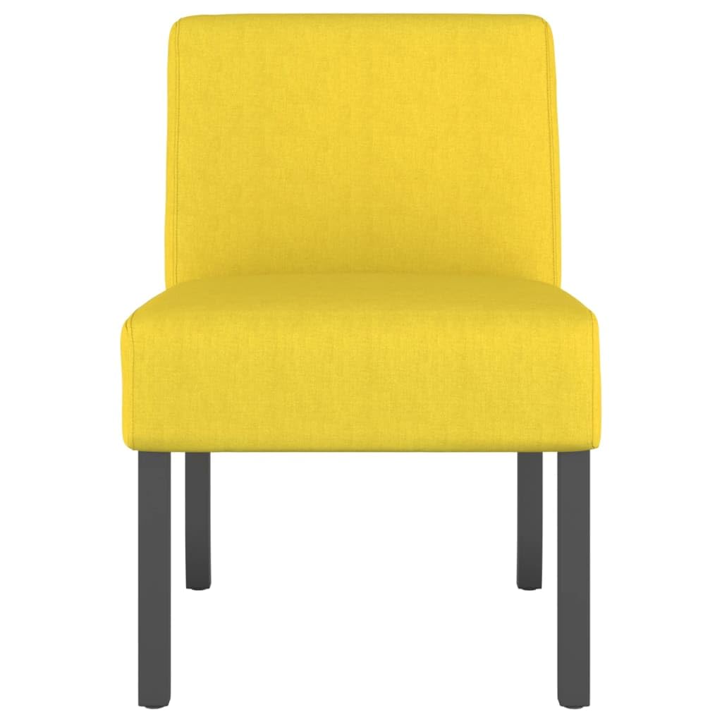 Foto 4 pulgar | Sillón Vidaxl  Moderno Tapizado En Tela De Color Amarillo Claro - Venta Internacional.