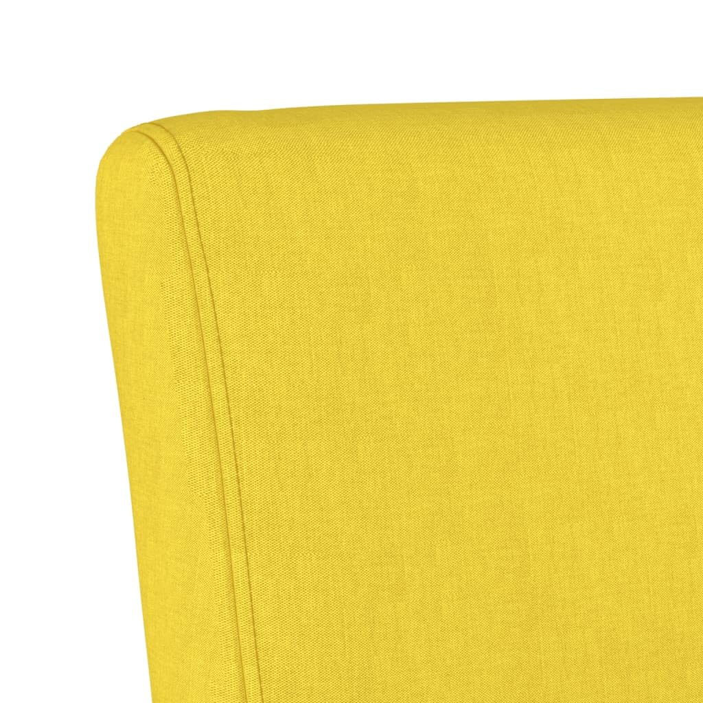 Foto 7 pulgar | Sillón Vidaxl  Moderno Tapizado En Tela De Color Amarillo Claro - Venta Internacional.
