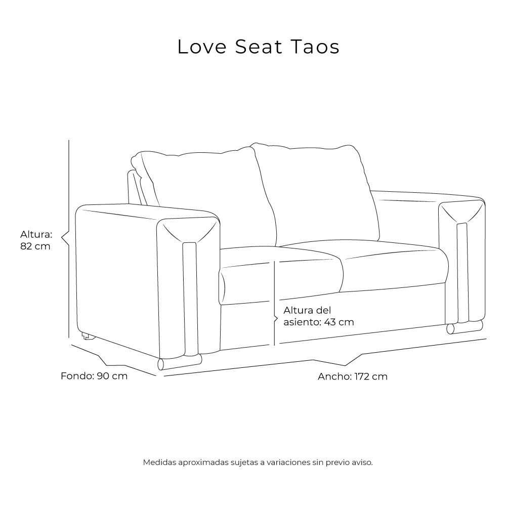 Foto 8 pulgar | Love Seat Dicasa Taos Color Gris