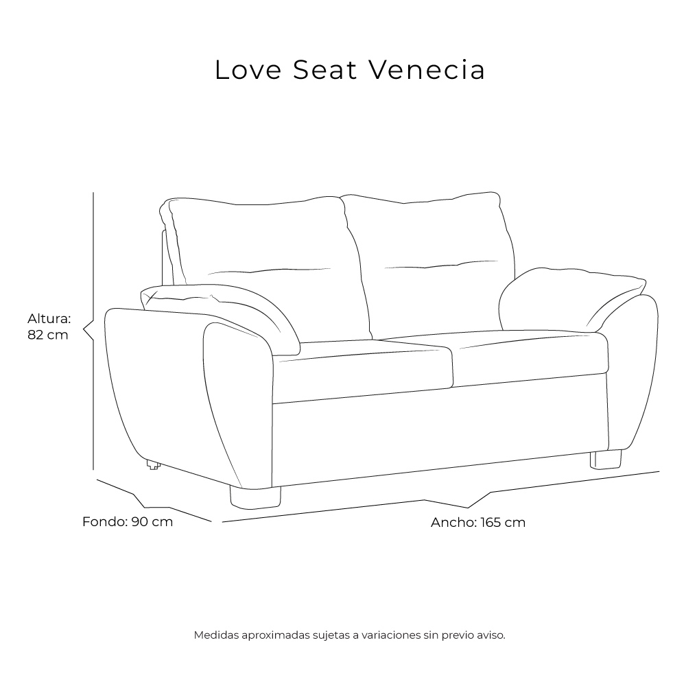 Foto 8 pulgar | Love Seat Dicasa Venecia Color Negro