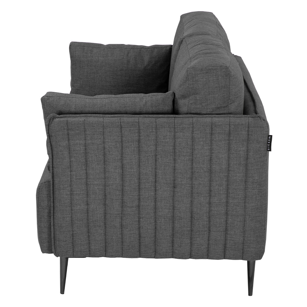 Foto 4 pulgar | Love Seat Dicasa Klint Gris Oscuro