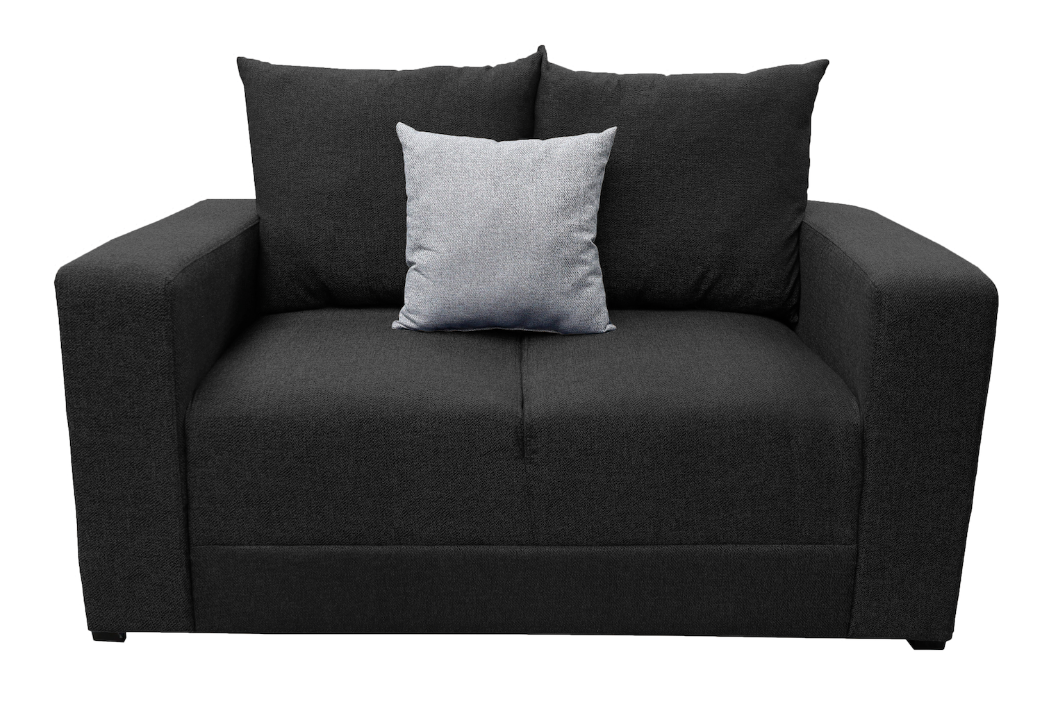 Love Seat El Bazar Store Miami Lino Negro 2 Plazas, Modular, Moderno, Sala