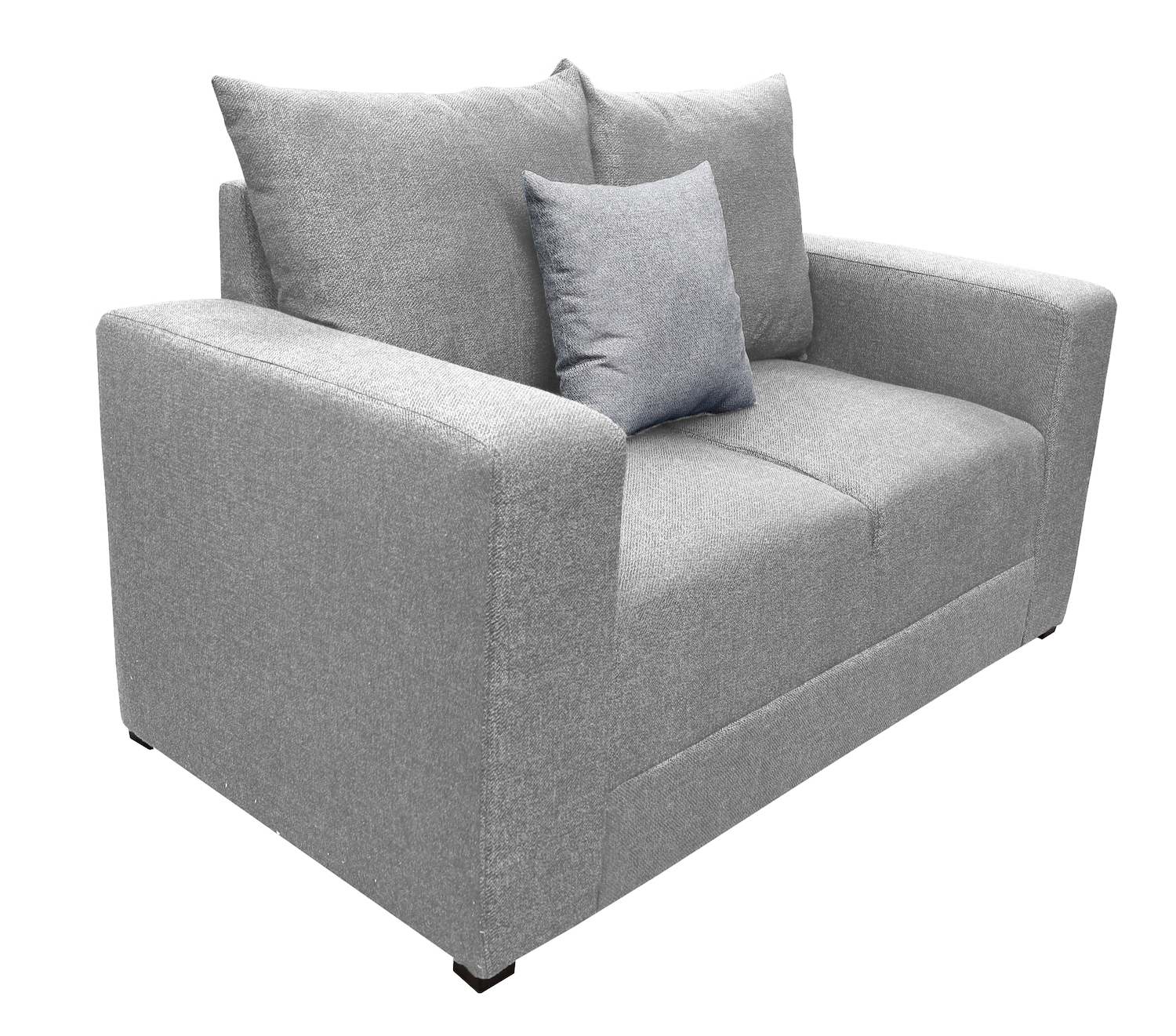 Foto 3 pulgar | Love Seat El Bazar Store Miami Lino Gris Plata 2 Plazas, Modular, Moderno, Sala