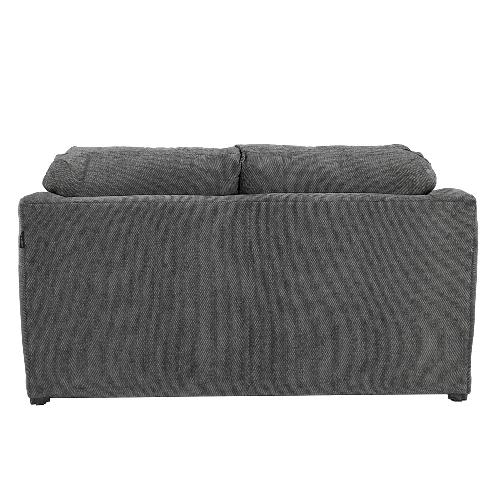 Foto 5 pulgar | Love Seat Dicasa Aston Gris Oscuro