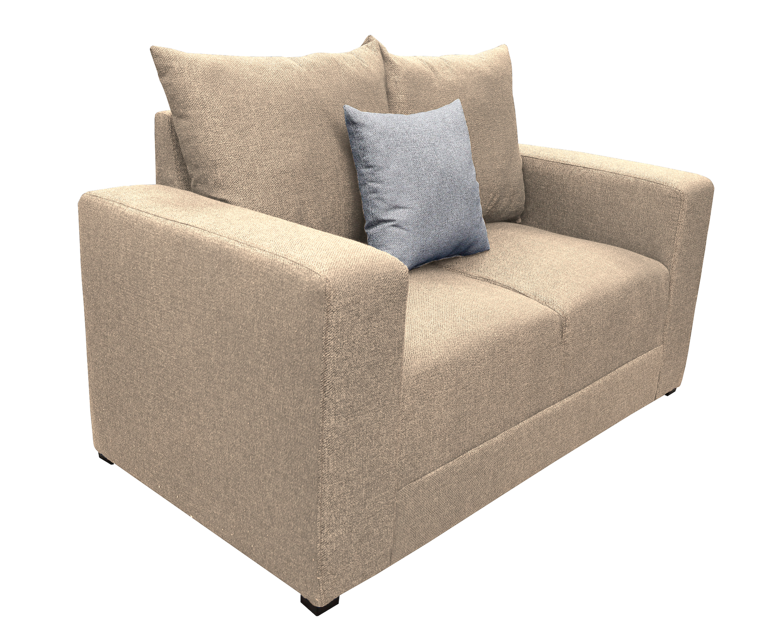 Foto 3 pulgar | Love Seat El Bazar Store Miami Lino Beige 2 Plazas, Modular, Moderno, Sala