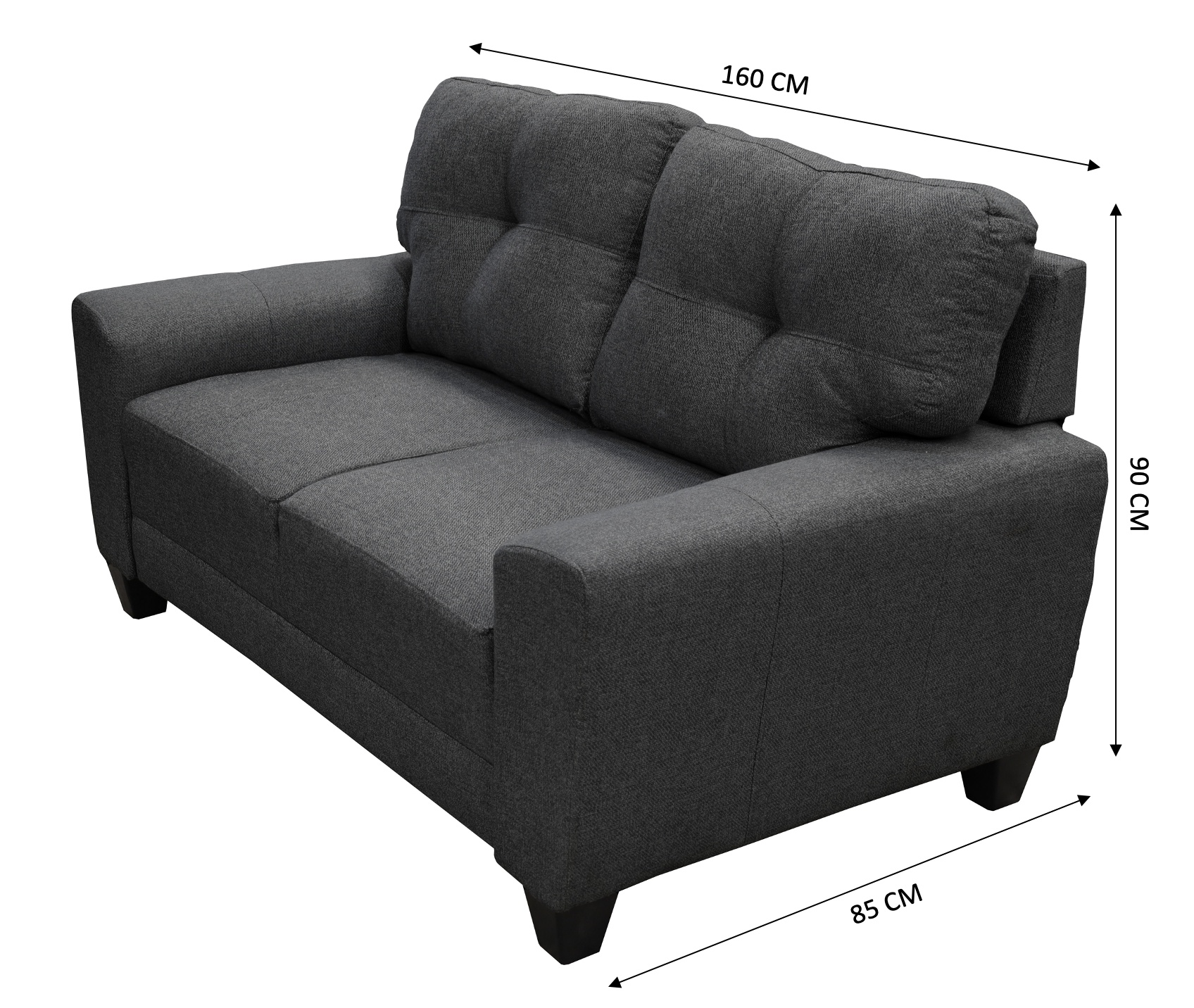 Foto 6 pulgar | Love Seat El Bazar Store Sidney Lino Gris Oxford 2 Plazas, Modular, Moderno, Sala, Sofa