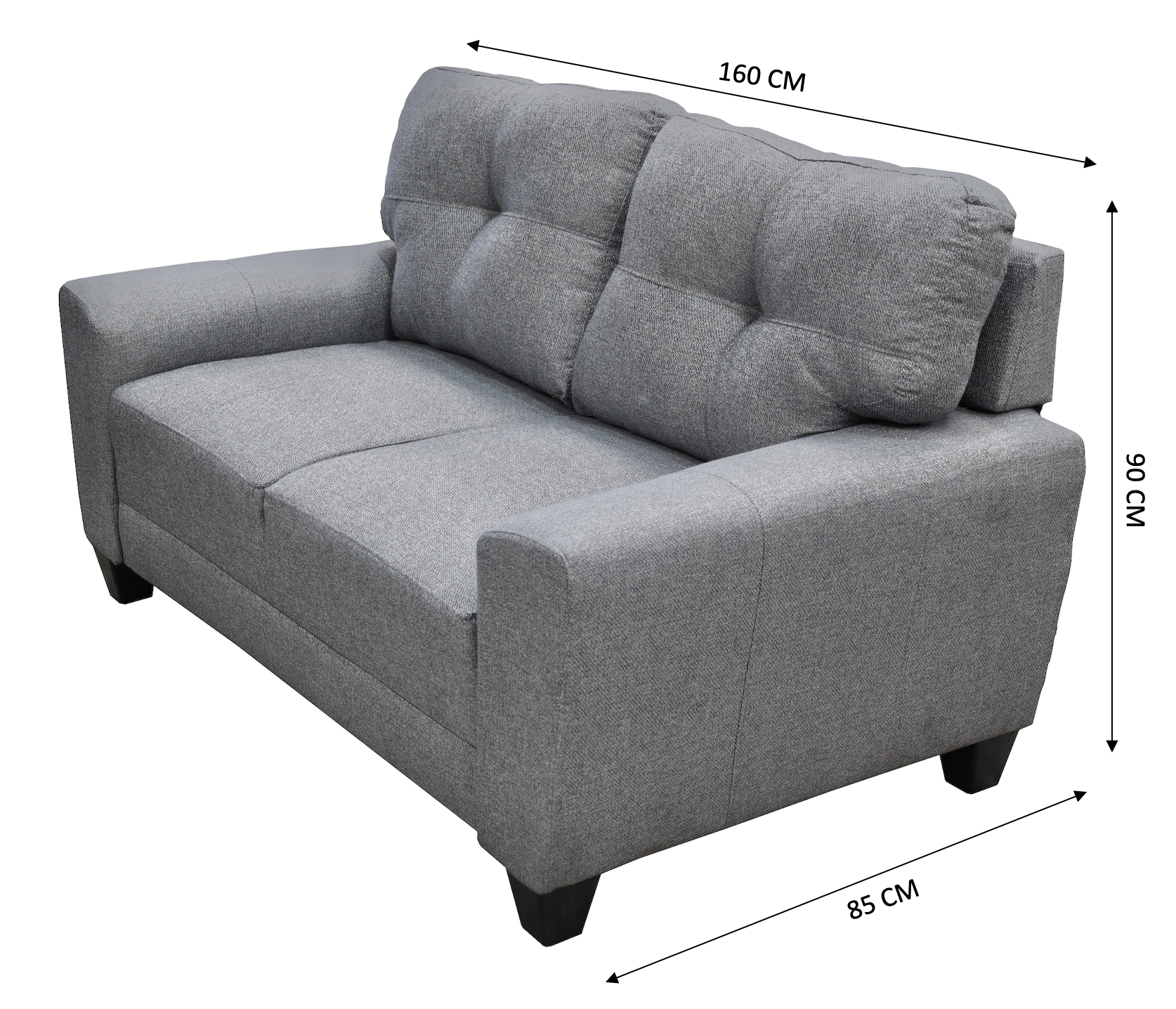 Foto 6 pulgar | Love Seat El Bazar Store Sidney Lino Gris Plata 2 Plazas, Modular, Moderno, Sala, Sofa