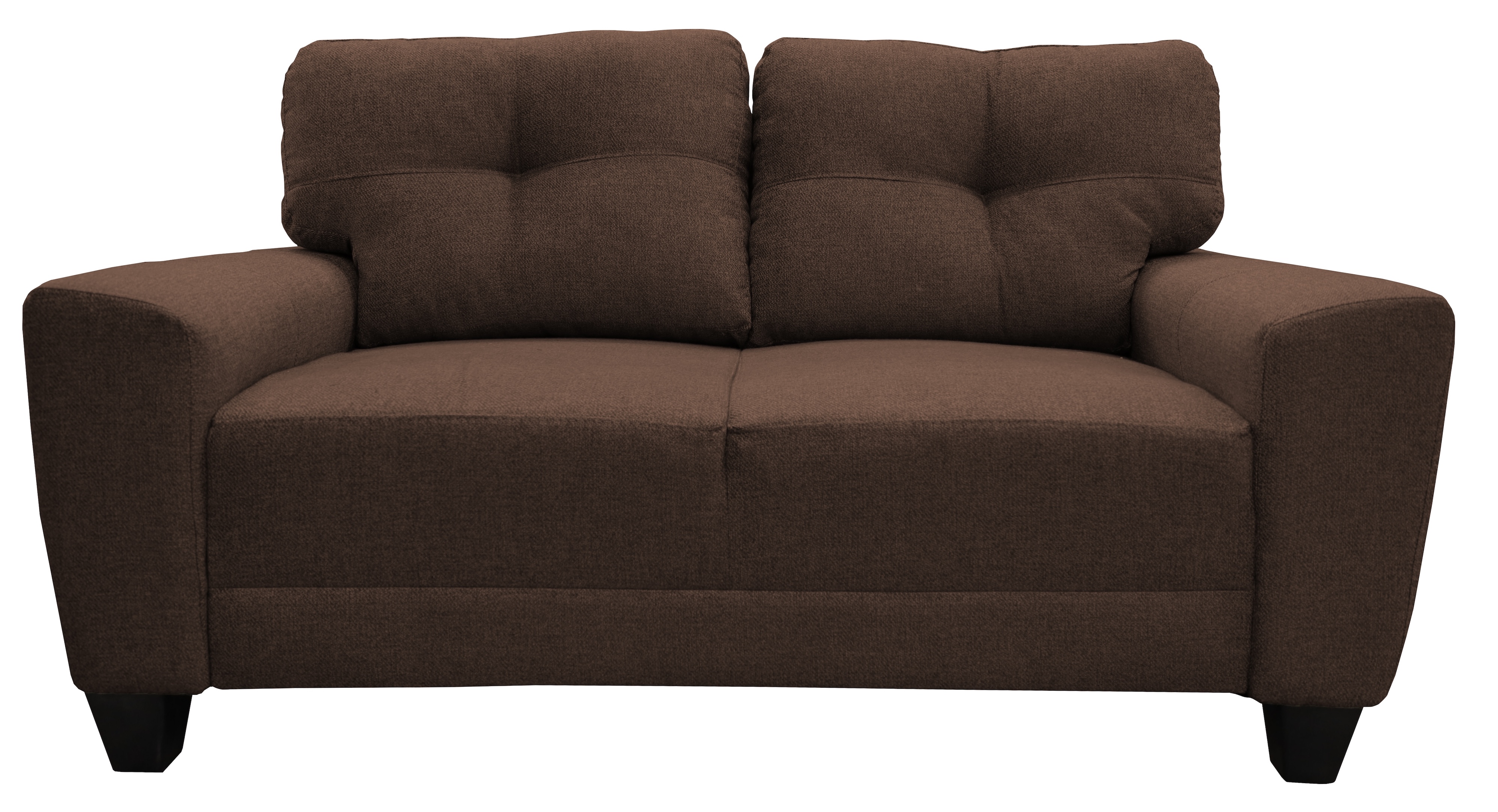 Foto 2 pulgar | Love Seat El Bazar Store Sidney de Lino Chocolate 2 Plazas Moderno