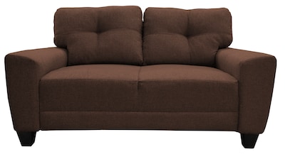 Foto 1 | Love Seat El Bazar Store Sidney de Lino Chocolate 2 Plazas Moderno