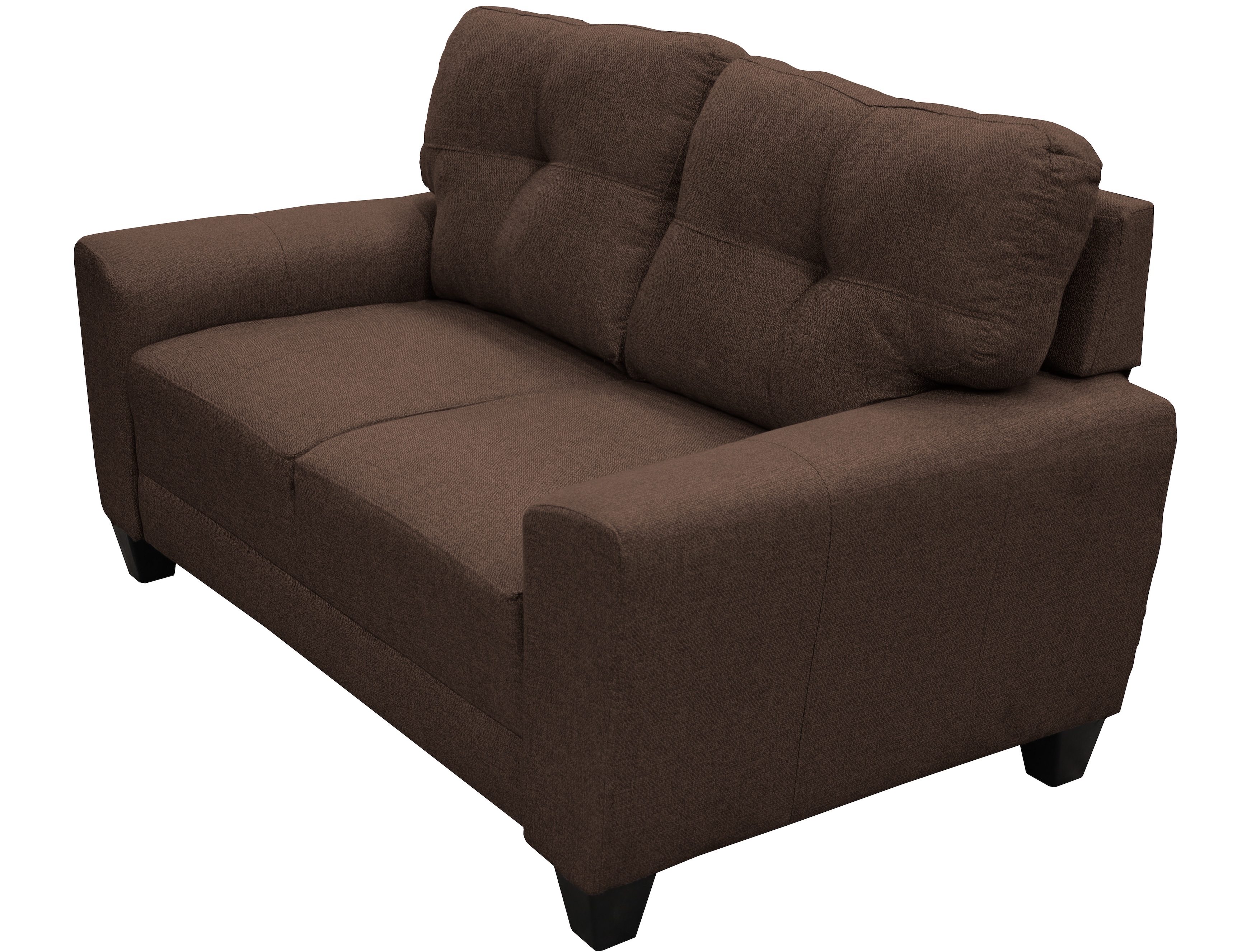 Foto 4 pulgar | Love Seat El Bazar Store Sidney de Lino Chocolate 2 Plazas Moderno