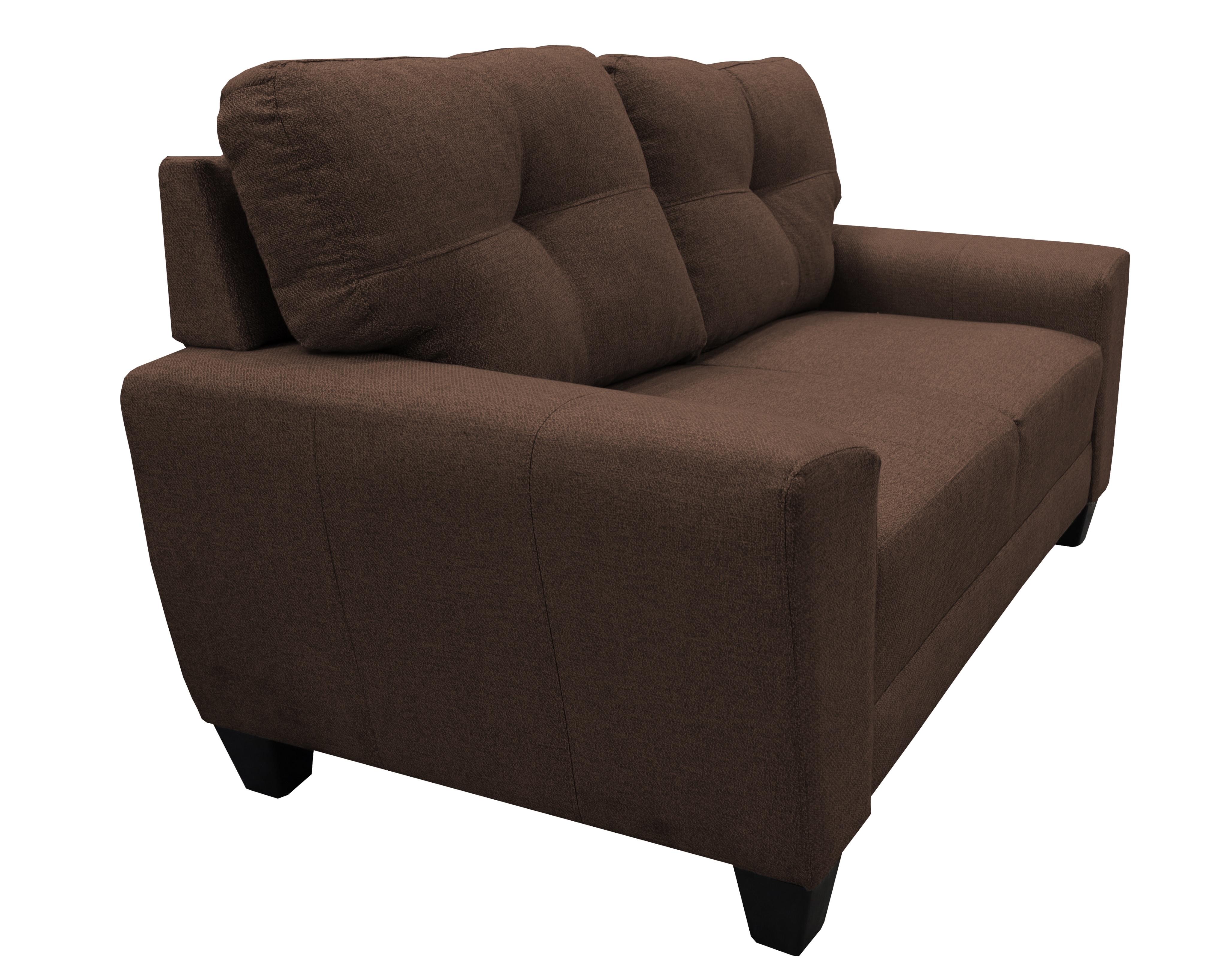Foto 5 pulgar | Love Seat El Bazar Store Sidney de Lino Chocolate 2 Plazas Moderno