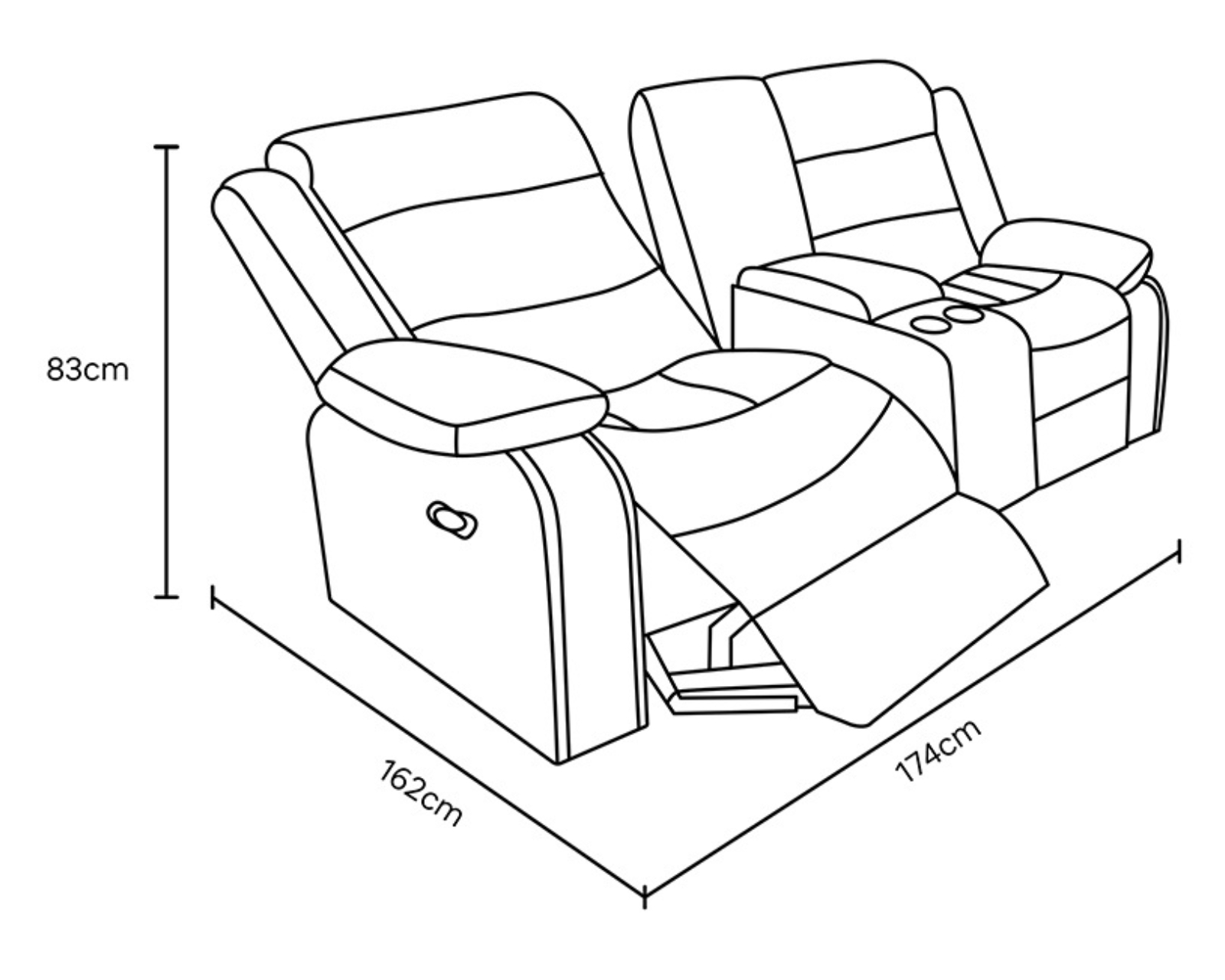 Foto 9 pulgar | Love Seat  Denver Gris Claro