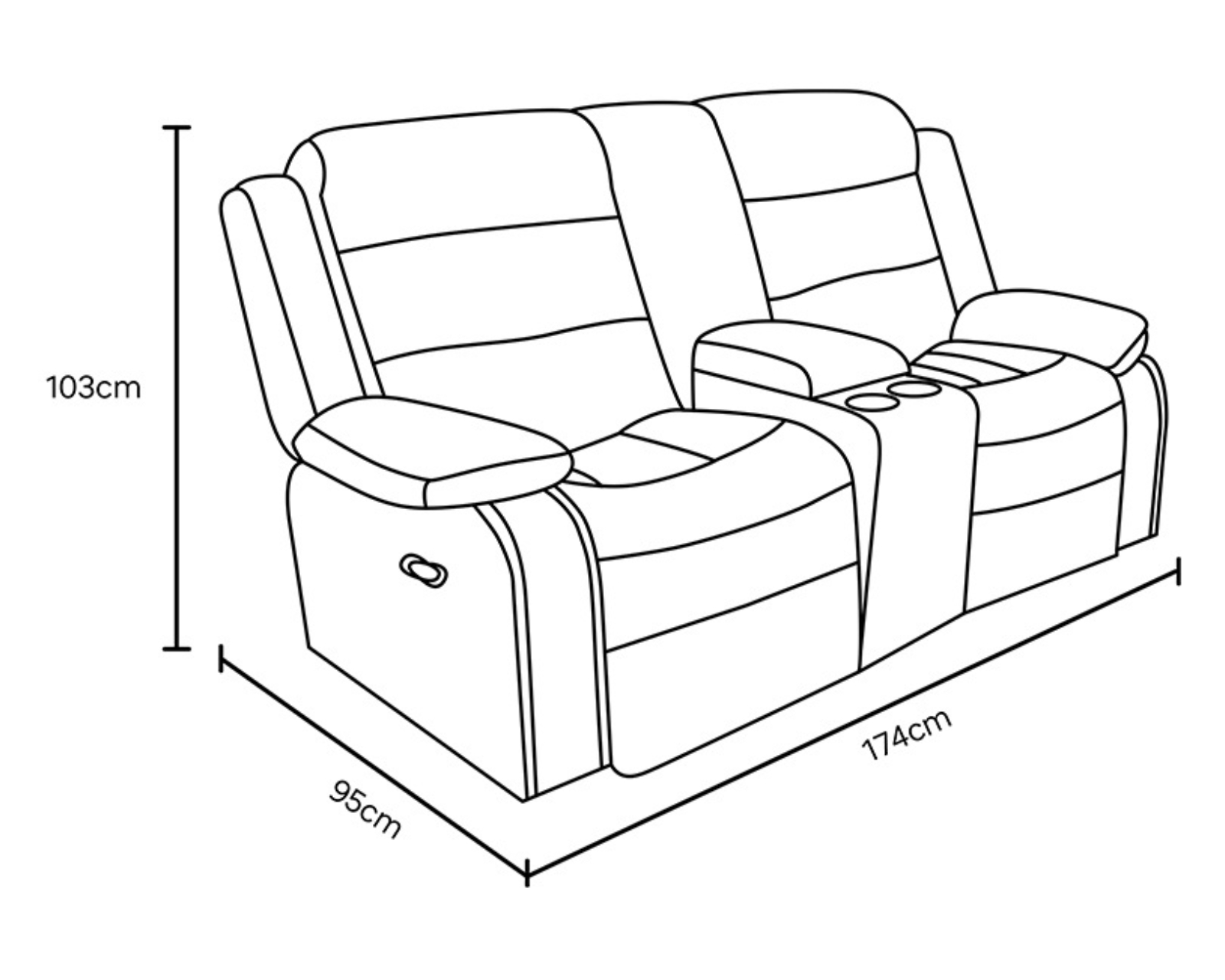 Foto 8 pulgar | Love Seat Denver Gris Oxford