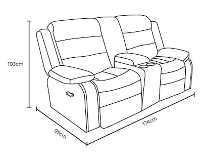 Foto 7 | Love Seat Denver Gris Oxford