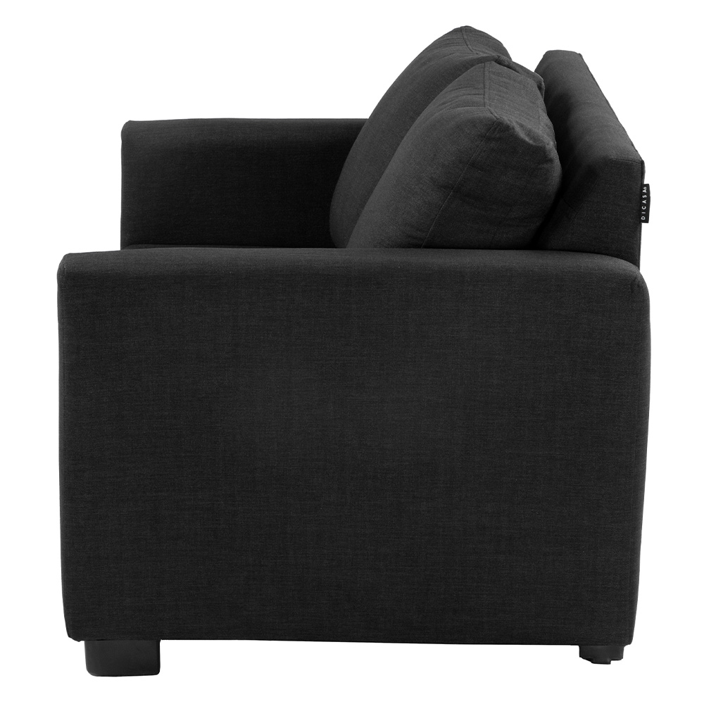 Foto 4 pulgar | Love Seat Dicasa 2 Plazas Gales Negro