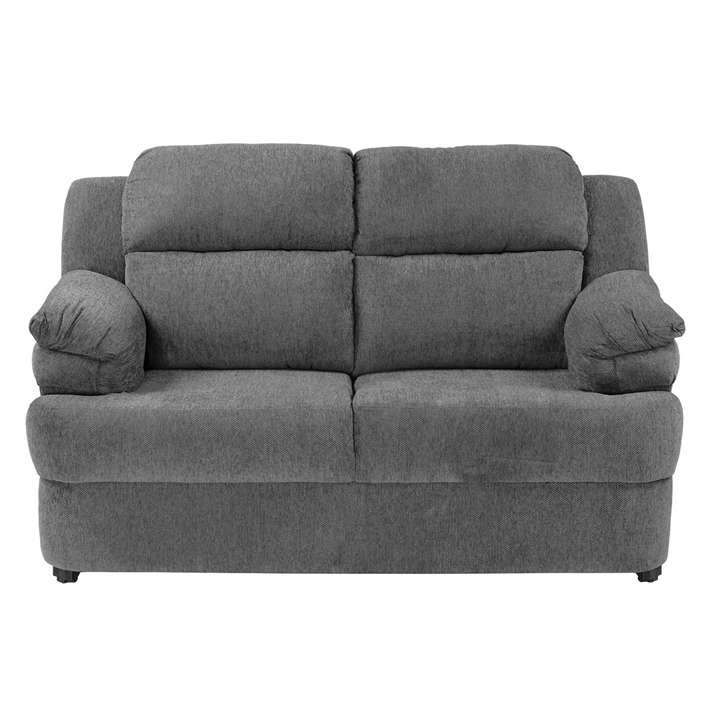 Love Seat Trinity Kendra Color Gris Oscuro 2 Plazas