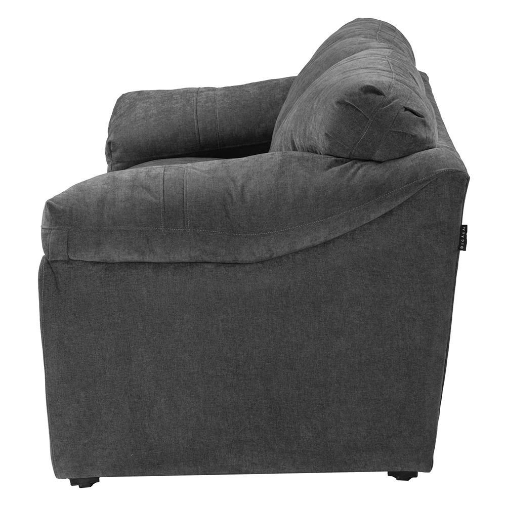 Foto 3 pulgar | Love Seat Dicasa Aston Color Gris Oscuro 2 Plazas