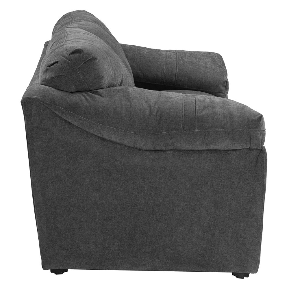 Foto 5 pulgar | Love Seat Dicasa Aston Color Gris Oscuro 2 Plazas