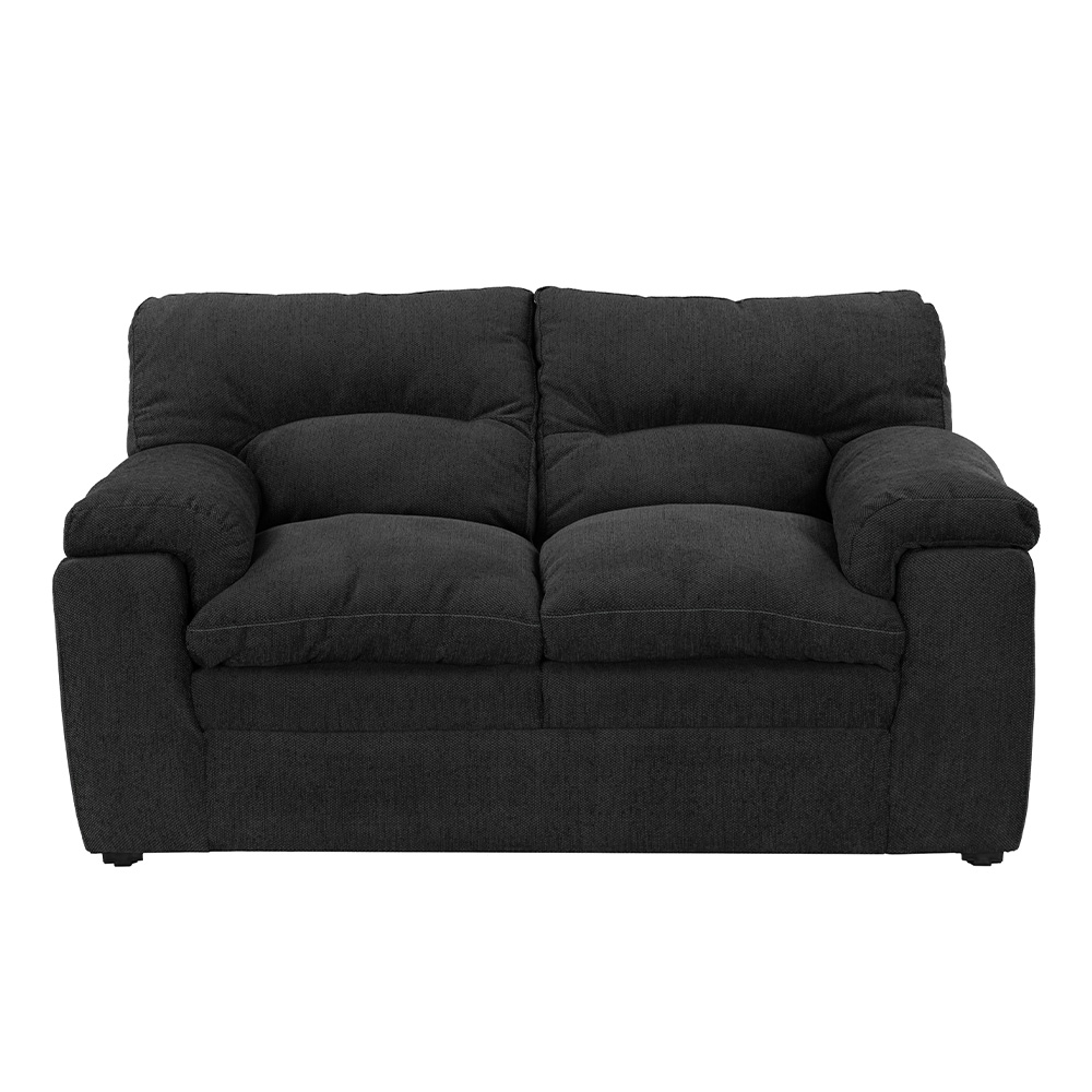 Love Seat Trinity Cosmo Color Negro 2 Plazas