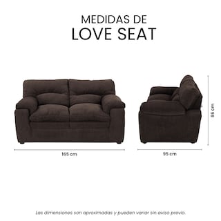 Foto 7 | Love Seat Trinity Cosmo Color Chocolate 2 Plazas